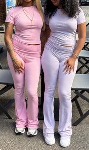 Lavender 3 Piece Fold Over Set