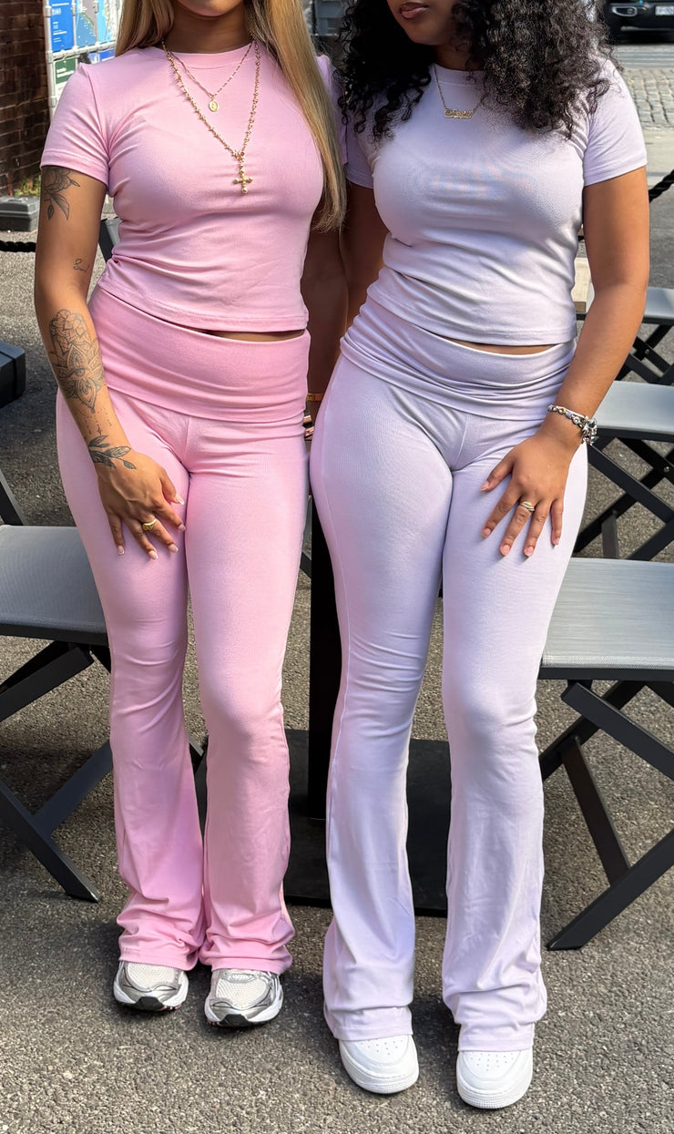 Lavender 3 Piece Fold Over Set